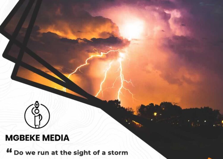 Daily Soultonic by Dr Sandra C. Duru | Do we run at the sight of a storm cloud overhead in the journey of life?