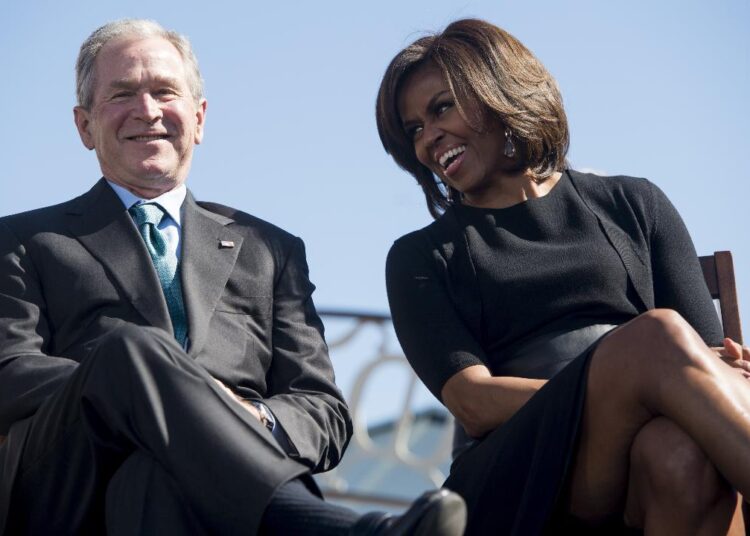 Bush says he was ‘shocked’ by people’s reactions to his friendship with Michelle Obama