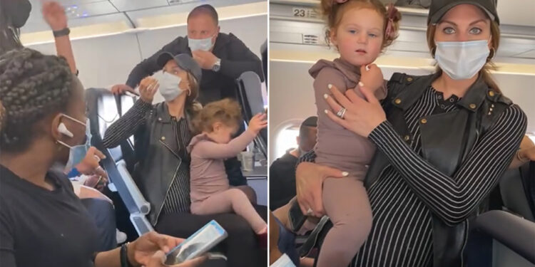 Pregnant mom kicked off flight for 2-year-old not wearing mask