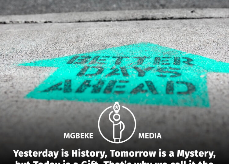 Daily Soultonic by Dr Sandra C. Duru | Yesterday is History, Tomorrow is a Mystery, but Today is a Gift. That’s why we call it the Present