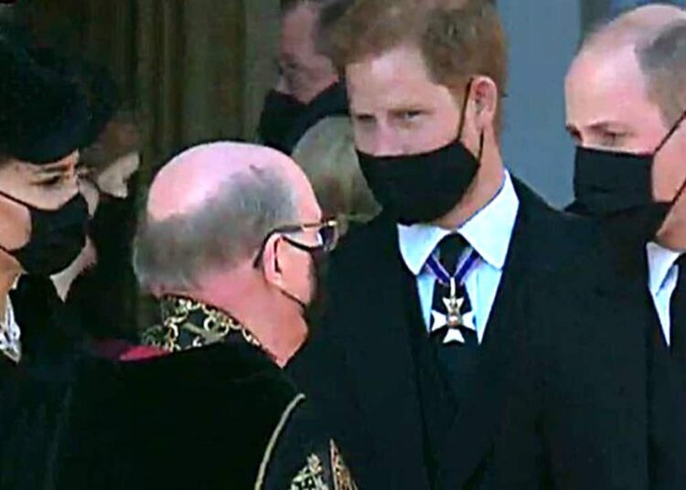 Prince William asked to not walk beside Harry at Philip’s funeral