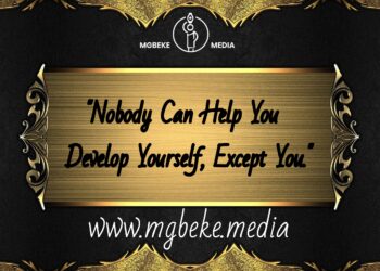 Nobody Can Help You Develop Yourself, Except You.