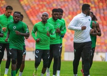 The Super Eagles Of Nigeria Have Arrived In Ghana Ahead Of Their World Cup Play-off lnitial Leg Match On Friday.