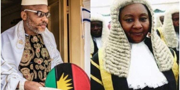 BREAKING: Justice Binta Nyako Of The Federal High Court, Abuja Dismisses Fresh Bail Application For Nnamdi Kanu